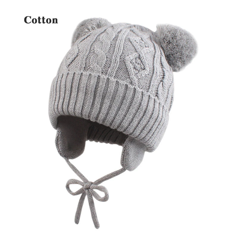 baby winter hat with chin strap
