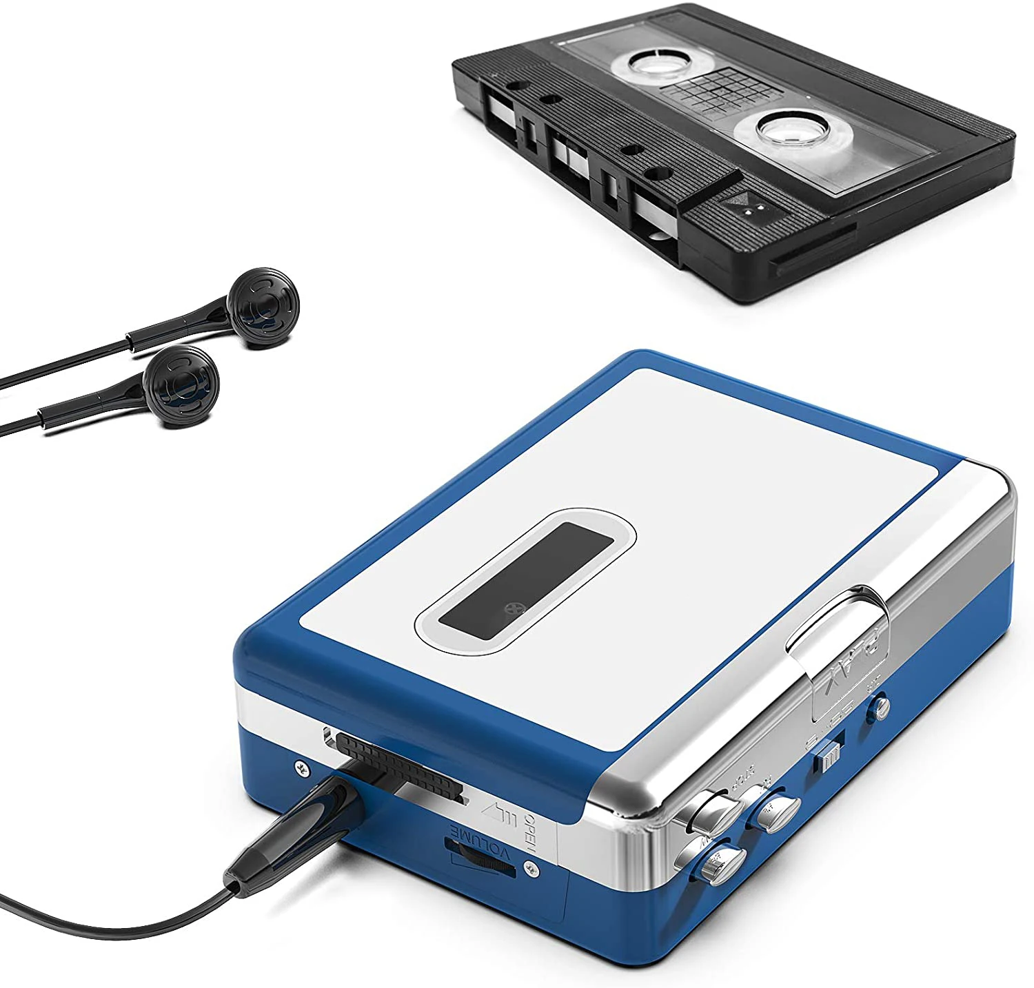 Música de Fita Retro para Fone de Ouvido Portátil Pessoal Walkman Bluetooth Cassette Player Transmitir ou Alto-falante Ezcap215 y & h - Imagem 6