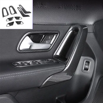 

For Mercedes Benz 2019 A class w177 A200L A180 accessories Carbon fiber texture 3 piece set Door handle bowl trim