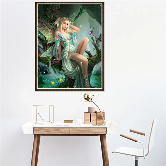 5D Painting Embroidery Fairy Cross Stitch Home Decoration 5