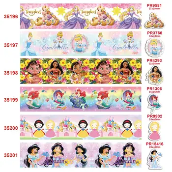 

Free shipping 50 yard per size cartoon ribbon printed grosgrain ribbon 35196