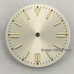 Sterile Green/Yellow/Red Luminous Watch Dial - 28.5mm/31mm (A7 - 31mm dial)
