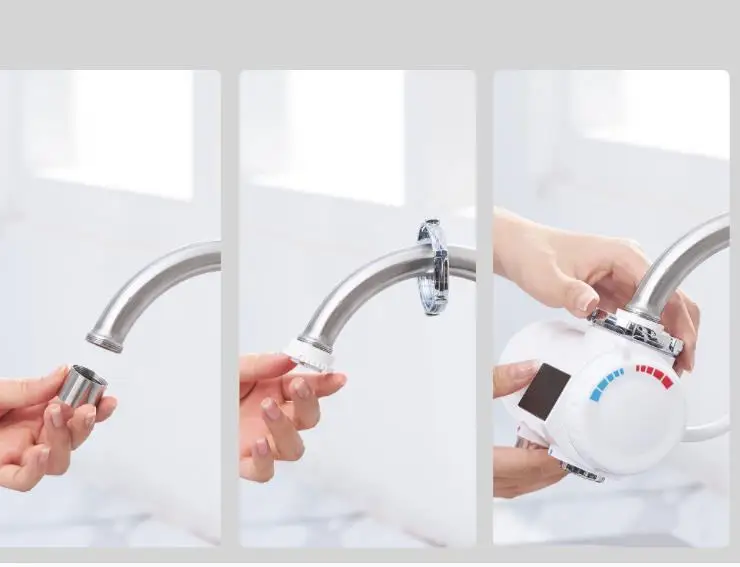 Xiaomi мгновенный кран кухонный электрический водонагреватель 30-50 °C температура горячей и холодной Регулируемый умный кран