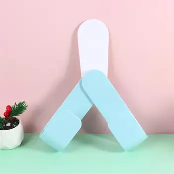 

1PC Rotatable Pot Cover Holder Wall-mounted Kitchen Storage Rack No Punching Pot Lid Rack Storage Holder (Front Blue Back White)