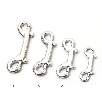 

Double Ended Snaps Hooks Scuba Diving 65mm 90mm 100mm 115mm 316 Stainless Steel Hook Double Ended Bolt Snap Buckle Metal Clip