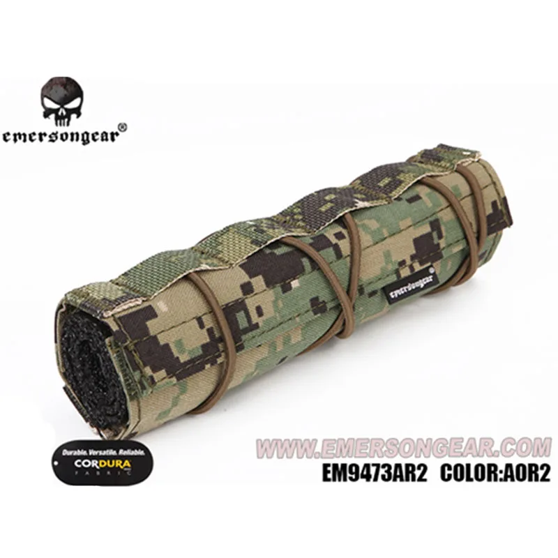 Emersongear Emerson Suppressor Охотничьи Аксессуары 18 см Mirage Heat Cover Shield Sleeve глушитель крышка глушителя Quick Release - Цвет: AOR2