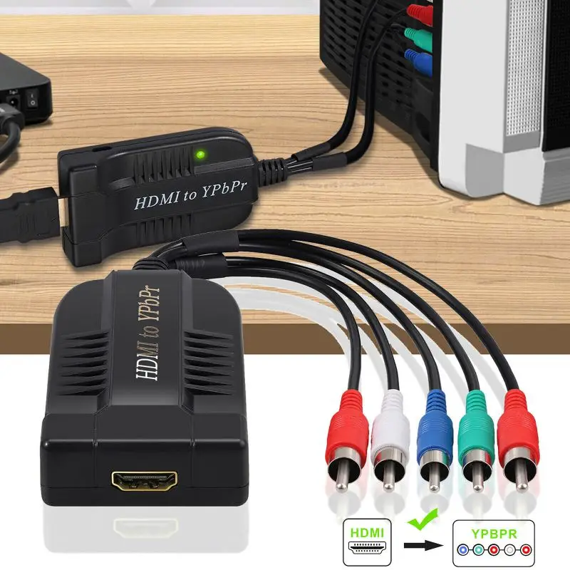 HDMI в конвертер YPbPr для PS4 1080P 720P штекер компонентный видео 5RCA преобразователь RGB
