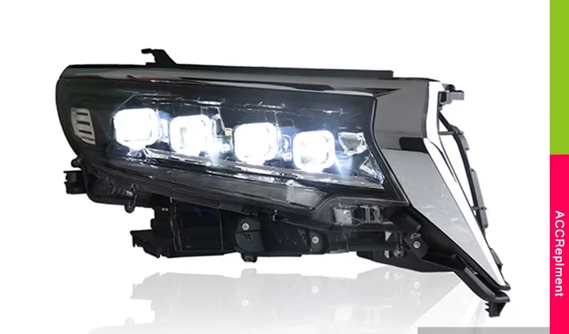 Автомобильный Стайлинг для Toyota prado светодиодный фары- светодиодный головной фонарь все светодиодный Противотуманные фары Дневные ходовые огни