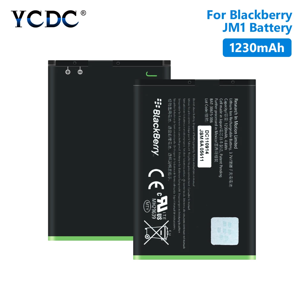 Литий-полимерный аккумулятор 1230 мАч для BlackBerry 9790 9930 9900 P9981 9380 9860 | Мобильные