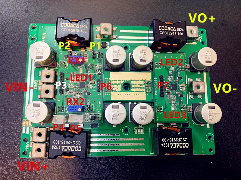 

DC-DC High-power Boost Power Supply Greater than 1000W, Input 5-48V/60A, Output 6-55 Four-phase Parallel