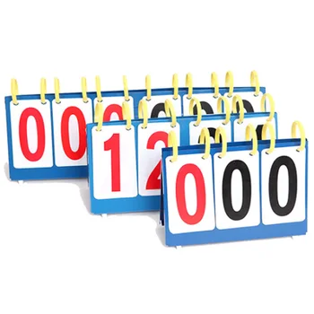 

3 4 6 Digit Scoreboard Sports Flip Score Board Basketball Football Scorer Tennis Game Number Display Board Score Marking Kits