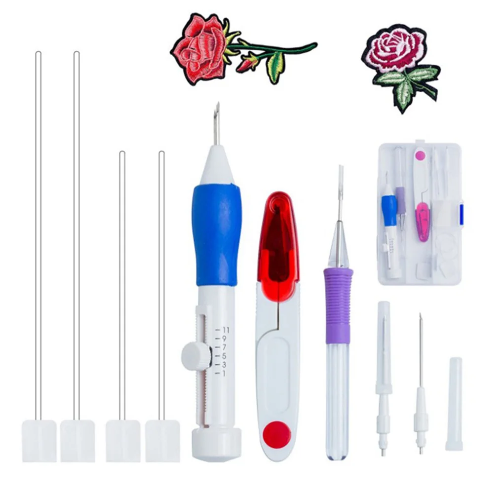 Волшебные поделки, ручная вышивка, ручка, патч для вязания, набор инструментов для шитья, игла SEP99 - Цвет: Set one