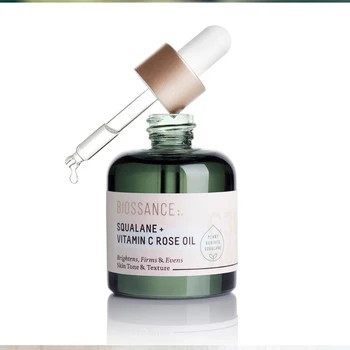 

Luxurious Face Oil SQUALANE + VITAMIN C ROSE OIL 30ML Brighten Firm Anti Wrinkle Moisturizing Serum