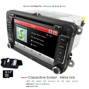 

SD SWC Car Multimedia Player GPS 2 Din Autoradio for VW/POLO/PASSAT B6/golf 5/Skoda/Octavia/SEAT/LEON Radio Dvd Automotivo DAB