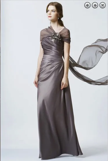 Серый Изготовленный На Заказ Вечерние Платья с цветочным принтом; vestido de festa; robe de soiree Модная новинка сезона сексуальное длинное вечернее элегантное платье - Цвет: Серый