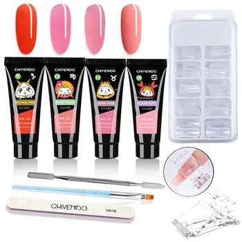 

Nail Extension Gel Kit Nail Builder Extension Gel Beginner Set Phototherapy Manicure Nail Art Gel Polish Tool