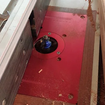 

Hot Universal Router Table Saw Insert Base Plate Kit Red Board Trimming Machine Flip Board for Woodworking