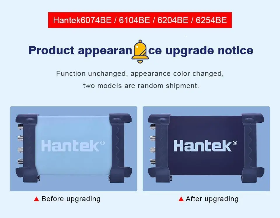 Hantek 6254be osciloscópio digital 250mhz de largura