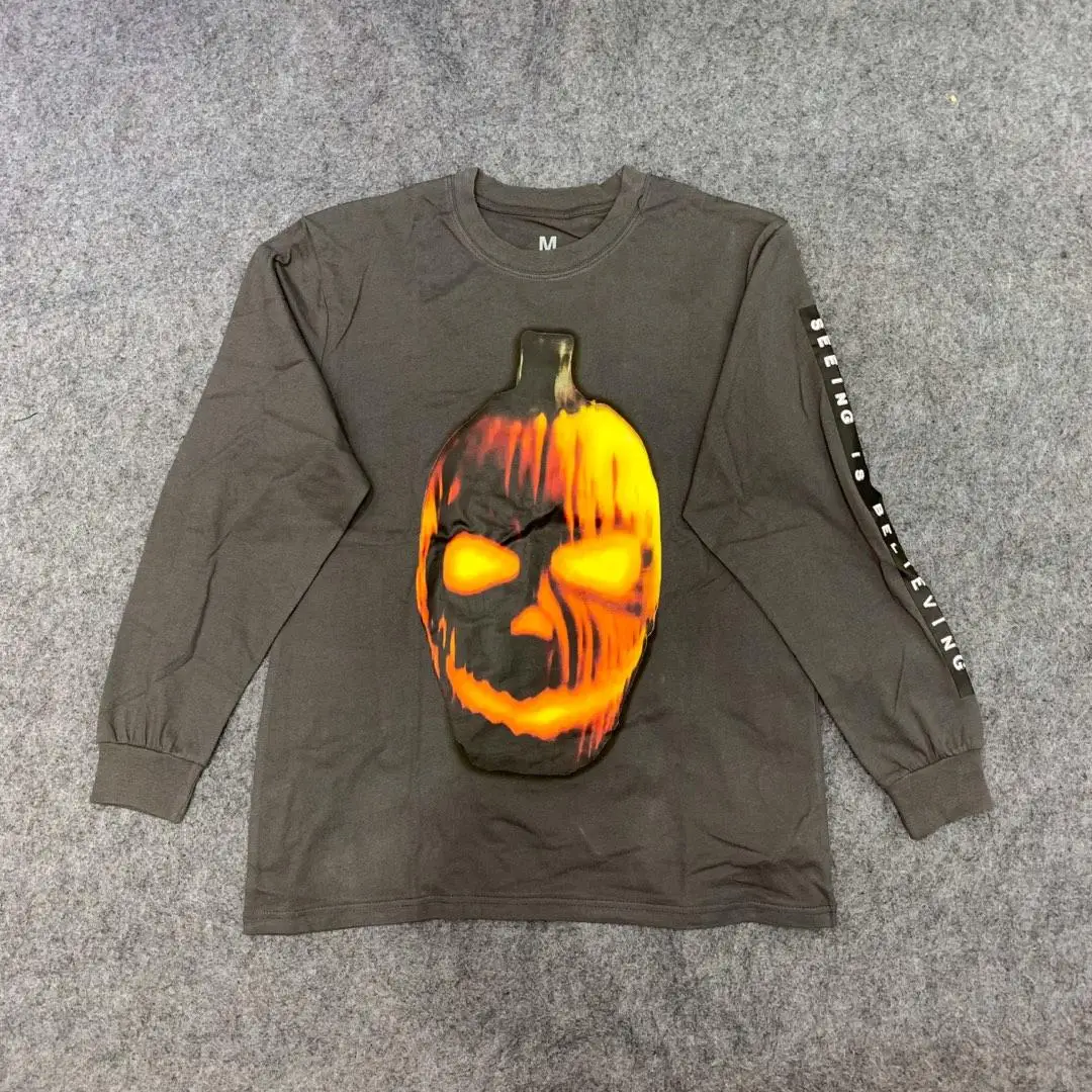 

Travis Scott Astroworld Long Sleeve T Shirt Men Women Merchandise Halloween Sweet Harajuku High Quality Top TRAVIS SCOTT Tshirts