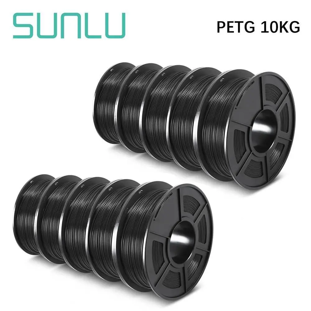 

SUNLU petg filament 10kg PETG Filament 1kg 10 Rolls 3D Printer 1.75mm Diameter Tolerance 0.02 Non-toxic High Toughness Material