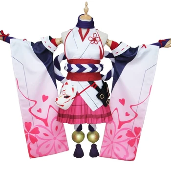 

Anime Honkai Impact 3 Yae Sakura Kimono Dress Cosplay Costume For Women Halloween New H