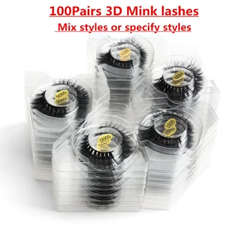 

Wholesale Eyelashes 10/20/50/100pcs 3d Mink Lashes Natural Mink Eyelashes Wholesale False Eyelashes Makeup False Lashes In Bulk