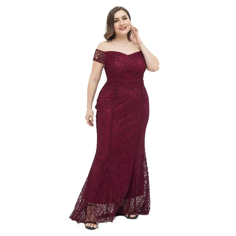plus size mermaid maxi dress