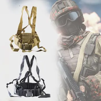 

Adult Molle Tactical Waist Padded Belt with H-Shaped Suspender For Airsoft