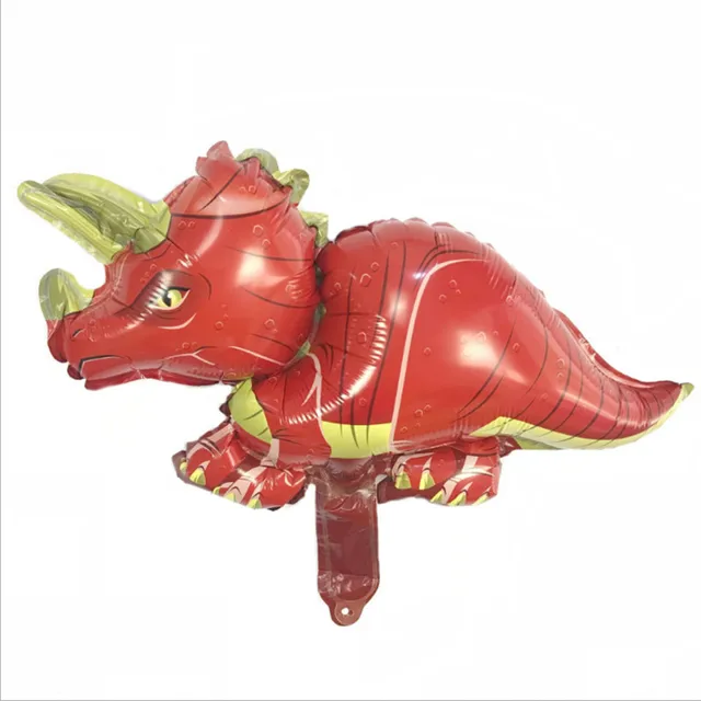 1 Large 4D Walking Dinosaur Foil Balloon Boy Animal  Children Dinosaur Birthday Forest Party Decoration plum