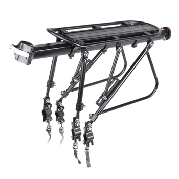 

Heavy Duty Bicycle Luggage Carrier Rear Cargo Rack Seatpost Bag Holder Stand for 24-29 Inch Bikes Fully Dismantled