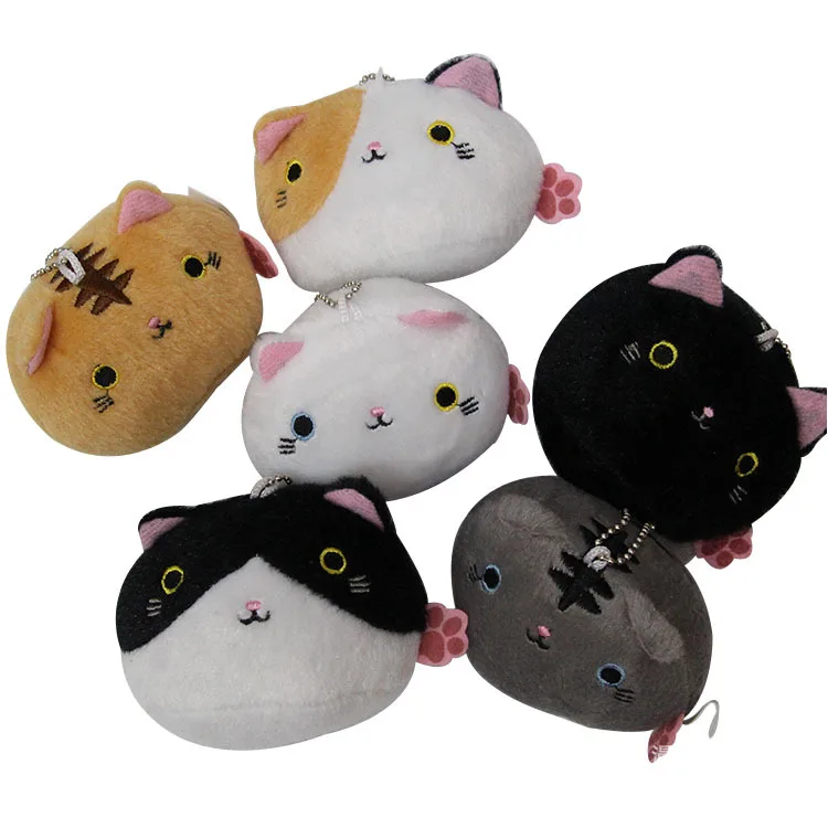 Кошка внутренний двор Neko Atsume пельмень кошка плюшевые игрушки Маленькая подвеска кошка школьная сумка Подвеска подвесное украшение 8 см