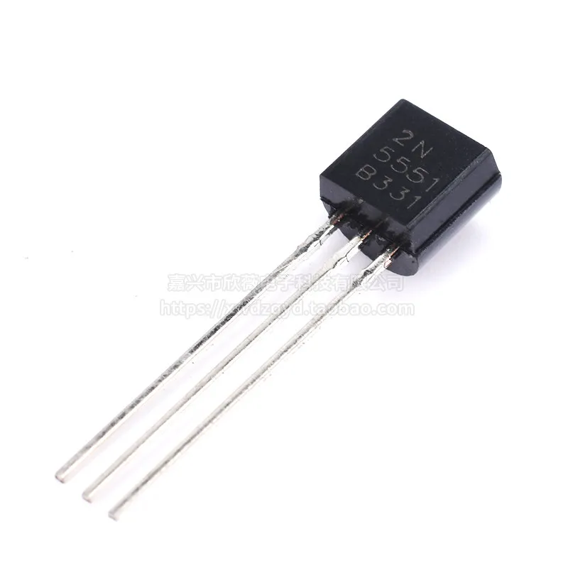 100pcs Встроенный транзистор 2N5551 0.6A 160V Силовые транзисторы NPN маломощный транзистор TO92