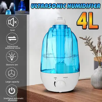 

4L Portable Air Humidifier Home Mini Ultrasonic Humidifier Aroma Diffuser Mist Maker Air Purifier Humidificador LED Lamp