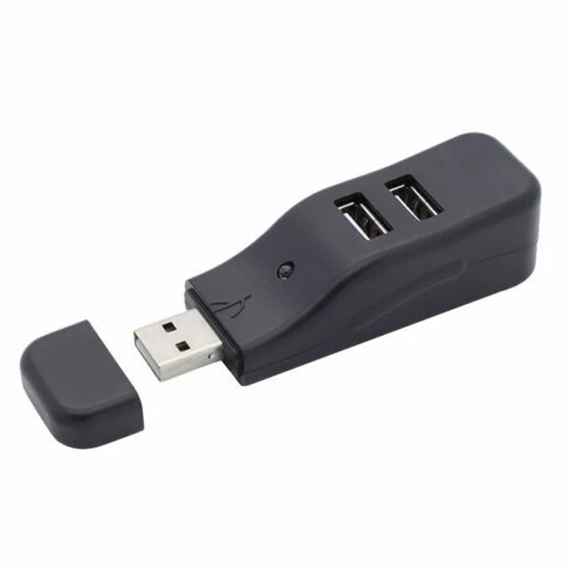 Черный Plug& Play USB 2,0 High Speed Mini 4 Порты и разъёмы концентратор для Mac, ПК, ноутбука Настольный Тетрадь компьютер