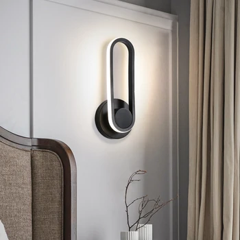 

Contemporary LED wall lamp instagram fashion wall sconces unique iron lighting fixture corridor stairwell bedside LED wall light