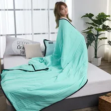 Мытый хлопок кондиционер летнее одеяло дышащие постельные принадлежности Одеяла для взрослых детские постельные покрывала
