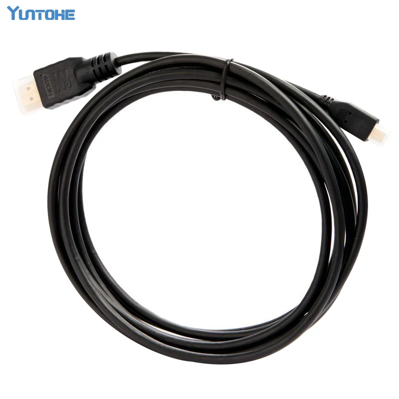 Черный 3 м Кабель-адаптер Micro HDMI-HDMI 1 4 для/Sumsung/HTC/ Motorola/Sony Ericsson 230 шт. | Электроника