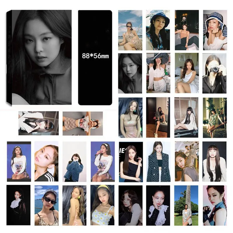 30 шт./компл. Blackpink команды Лиза джисо Дженни розы альбом HD фото карточный зажим самодельные ЛОМО карта Фотокарта