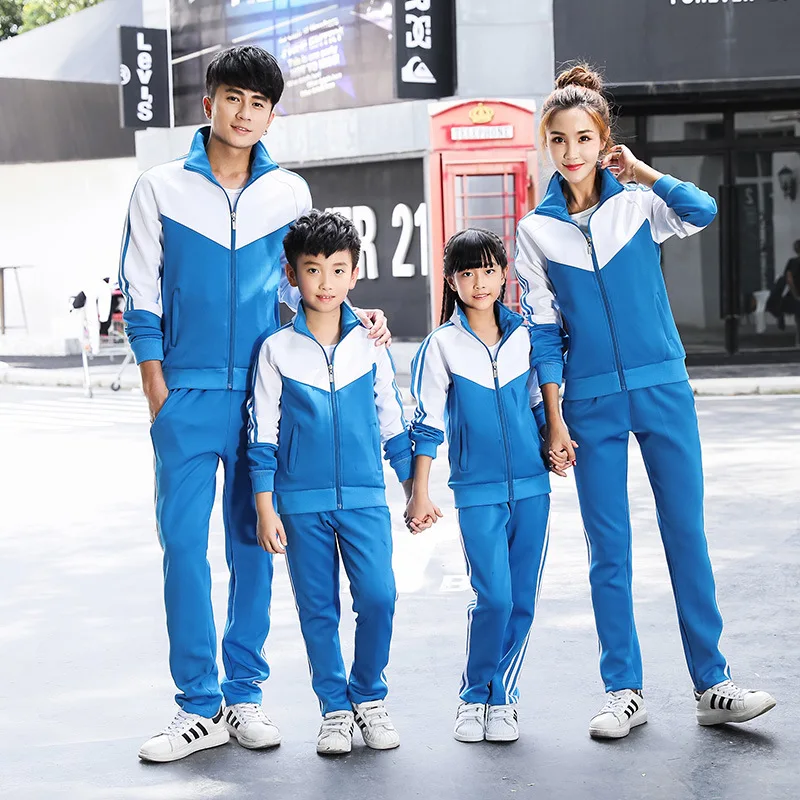 

Morning Run Sports Set School Uniform Autumn & Winter New Style Stand Collar Hoodie Couple Clothes High School Students Business