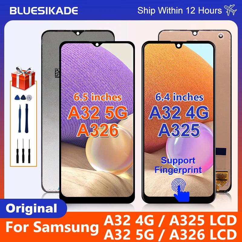 Original For Samsung Galaxy A32 5G A326 SM-A326B A326DS Display Touch Screen 4G A325 A325F LCD Replacemet | Мобильные телефоны и