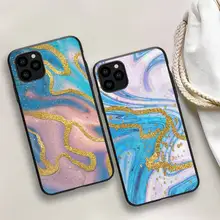 Glitter Gradient Marble Texture Phone Case For iphone 5s 6 7 8 11 12 plus xsmax xr pro mini se Cover Fundas Coque