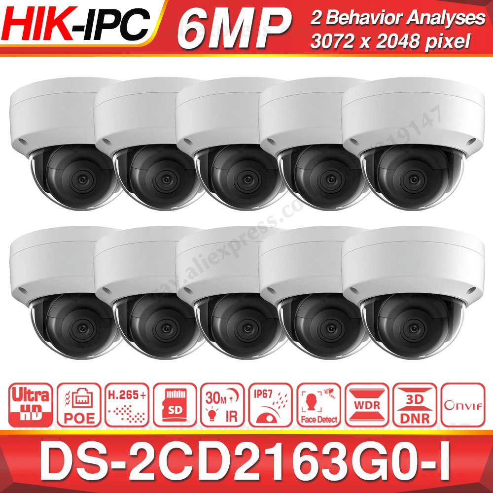 Предварительная продажа оригинальная купольная сетевая IP камера Hikvision MINI 6 МП DS