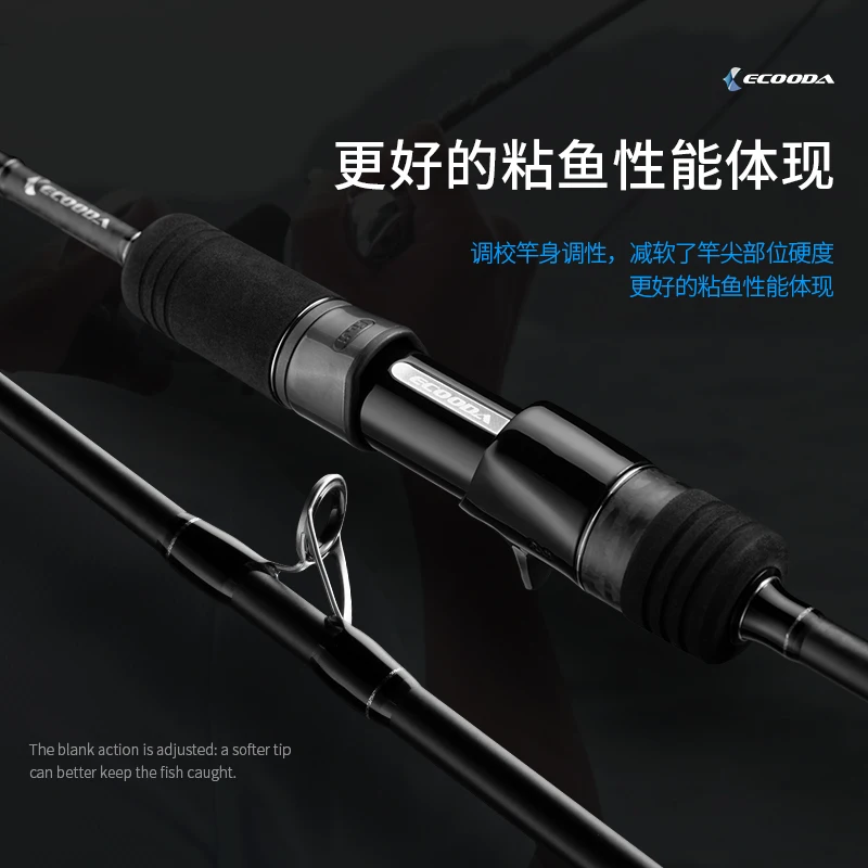 new ECOODA Japan Fuji Parts Slow Jigging Rod Light Jig Rod black expert  EBESJ II Spin/Cast boat rod 1.83/1.91 Carbon rod - AliExpress