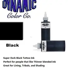 2 динамических Высокое качество США импорт татуировки чернила все назначения черный цвет набор 8 унций или БУТЫЛКИ Пигментные поставки