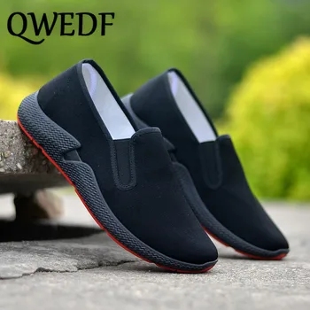 

QWEDF 2019 New casual shoes men's lazy shoes Easy bend Hot Sale Breathable Comfortable Light Soft Fashion men Driving Shoe MJ-21