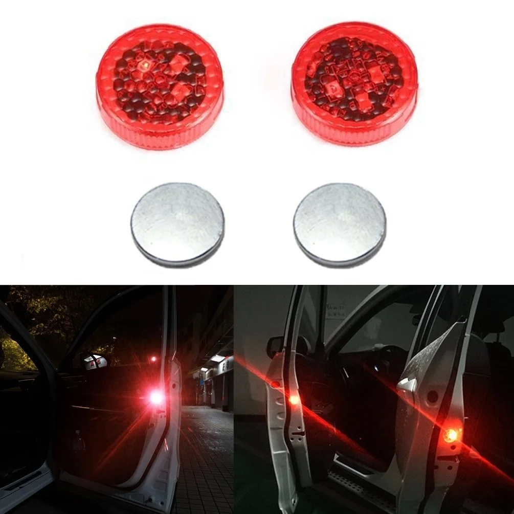 Сигнальные огни для автомобильной двери, красный мерцающий беспроводной отражатель безопасности, Водонепроницаемый Автомобильный задний светодиодный сигнальный светильник