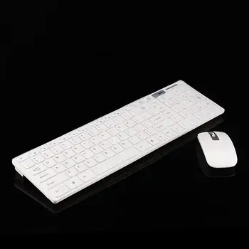 

Slim 2.4GHz Wireless Keyboard and Mouse Combo Set For Desktop PC Computer