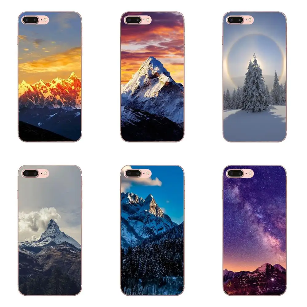 TPU Skin Paintin For Galaxy J1 J2 J3 J330 J4 J5 J6 J7 J730 J8 2015 2016 2017 2018 mini Pro Beautiful Snow Mountain Sceneary | Мобильные