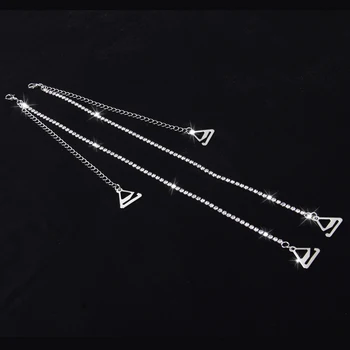 

Pair Of 2PCS Rhinestone Detachable Stylish Shoulder Bra Straps Bridal Wedding Prom Party Supplies Silver