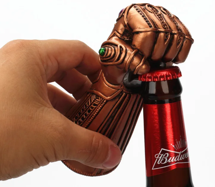 Creative Thanos Hand Beer Opener Kitchen Gadgets Dining& Bar Cooking Tools Opener Durable Multi-purpose KeychainLFB502